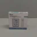 Indoor Outdoor Thermometer Hygrometer Wireless Weather Station, Temperature Humidity Monitor Battery Powered Inside Outside Thermometers with 330ft Range Remote Sensor and Backlight Display (White+Grey)