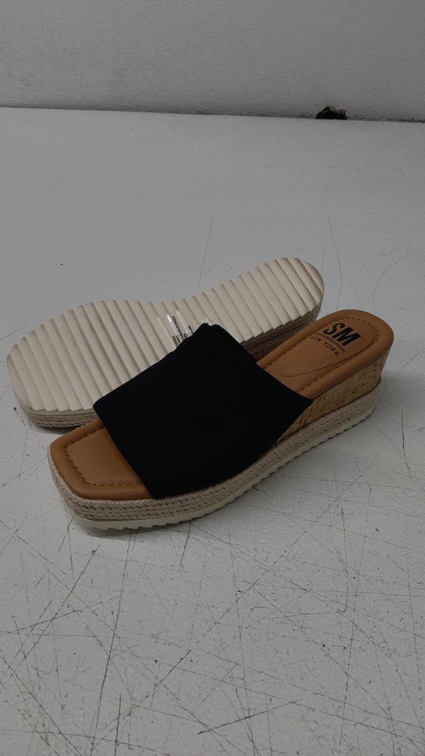 SM New York Block Heel Sandals 7