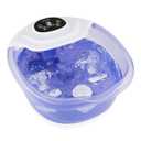 HoMedics Salt-N-Soak Footbath with Heat Boost and Soaking Salt Starter Kit, 4 Soothing Massage Rollers, Toe-Touch Controls, Splash Guard, Bubble, Vibration Massage, Bath Salt Dispenser, LED Display