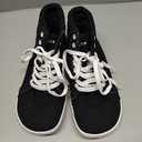 WHITIN Women's Wide High-Top Canvas Barefoot Sneakers | Minimalist Street-Ready Fit | Comfort-Forward Ankle Support Size 38