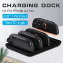 Charging Dock for Nintendo Switch 2 Joy-Con Controllers  4 in 1 Fast Charger Station LED Indicators Intelligent Overcharging Protection