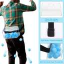 Swing Shaking Balls Game Set - 1 Pack Interactive Baby Shower Swing Balls Games with 35 Balls, Belt and box, Hilarious Ice Breaker for Gender Reveal, Bridal Showers & Family Party Fun (Blue)