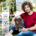 for 6" Kindle Paperwhite 10th Generation 2018 Release 360 Degree Rotating Case, PU Leather Stand Smart Flat Case with Auto Wake/Sleep for Kindle Paperwhite 2018 6 Inch PQ94WIF, Flower Book