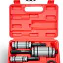 DAYUAN Upgraded 3 Pcs 1-1/8 inch to 3-1/2 inch Exhaust Pipe Expander Tool Set, Tail Pipe Spreader Kit Compatible with Most Vehicles and Trucks Red Case
