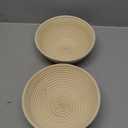 DOYOLLA Bread Proofing Baskets Set of 2 8.5 inch Round Dough Proofing Bowls w/Liners Perfect for Home Sourdough Bakers Baking