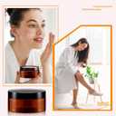 Dandat 24 Pcs 4 oz Plastic Jar Container with Lid and Label Refillable Empty Round Amber PET Cosmetic Sample Slime Containers for Lotion, Cream, Ointments, Body Butter, Makeup, Travel Storage