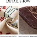 patdrea Blue Floral Linen Apron with Pocket,French Kitchen Garden Chef BBQ Aprons for Women and Men,Crisscross Back Straps (S-(29.5")