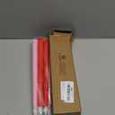 Baquler 6 Pcs 11'' Valentines Day Flameless Taper Candle LED Pink Red White Battery Operated Candlestick Plastic Flickering Gift for Romantic Night Anniversary Proposal Wedding Table Centerpiece Decor