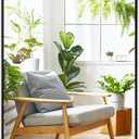 Fabuday Black Bathroom Mirror for Over Sink - 20x28 Rounded Rectangular Wall Mirror, Matte Metal Framed Vanity Mirrors for Bedroom, Living Room, Entryway Decor, Horizontally/Vertically