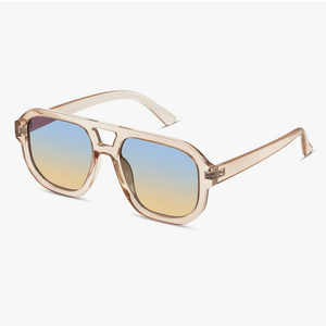 livho Trendy Polarized Square Aviator Sunglasses Women Men Square Eyewear Frame, Retro Sun Glasses for Women Men 2025 Shades