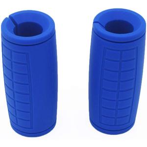 Weight Bar Grips Fit Standard Barbell, Dumbell Handles, Thick Bar Training Adapter For WeightLifting & Cable Attachments Fitness Training Rope Grips For Body Arm Forearm Builder Strength (Blue)