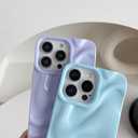 Caseative for iPhone 14 Pro Max Case,Water Ripple Pattern Wave Compatible with iPhone Case (Light Purple,iPhone 14 Pro Max)