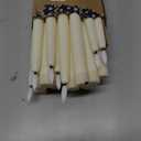 24 Pcs Flameless LED Taper Candles Battery Operated Candles 8.58'', 9.69'', 10.98'', 12.91'', 12.8'' Flameless Candlesticks Flickering for Halloween Christmas Church Wedding(Ivory)