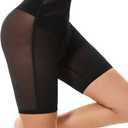 SEXYWG Women Shapewear Shorts Tummy Control Compression Shorts under Dress | High Waisted Body Shaper Thigh Slimmer Shapewear Core Control Shorts Invisible Shapers for Daily wear (Black, S)