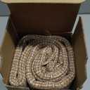 Kevin Textile Pillow Covers Star Faux Linen Cushion Cases Super Soft Throw Pillow Sham for Bedroom/Sofa/Car, 2 Pcs, 24"x24", Natural Linen