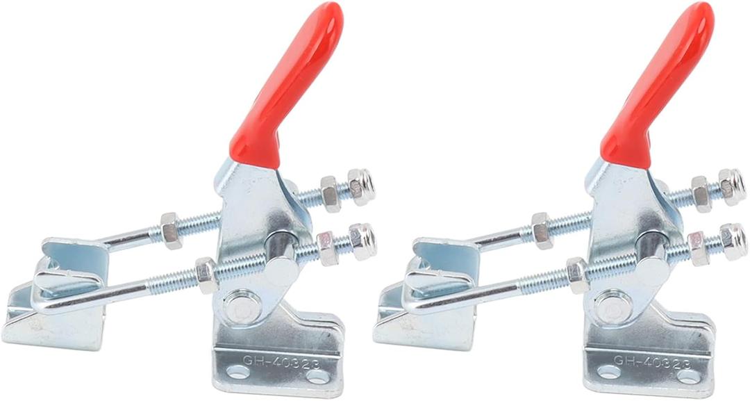 2 Sets Toggle Clamp, Heavy Duty Adjustable Toggle Latch, Metal Pull Action Clamp GH 40323 U Bolt Holding Quick Release Latch