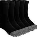 ZAKASA Mens Toe Socks Athletic Running Cushion Five Finger Cotton Crew Socks 4 Pairs
