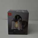 GLOBE Electric 44127 Charlie 1-Light Outdoor Indoor Wall Sconce, LED Bulb Included, Oil Rubbed Bronze,  500 Lumen