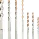 DEWALT Masonry Drill Bit Set, Percussion, Concrete & Block, 7-Piece (DW5207)