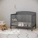 Graco Benton 5-in-1 Convertible Crib GREENGUARD Gold Certified, Converts from Baby Crib to Toddler Bed, Daybed and Full-Size Bed, Fits Standard Full-Size Crib Mattress (Gray)