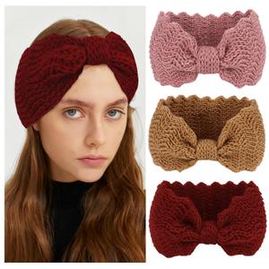 Knit Headband for Women 3Pcs Warmer Ears Headband Braided Winter Hairband Winter Accessories for Women