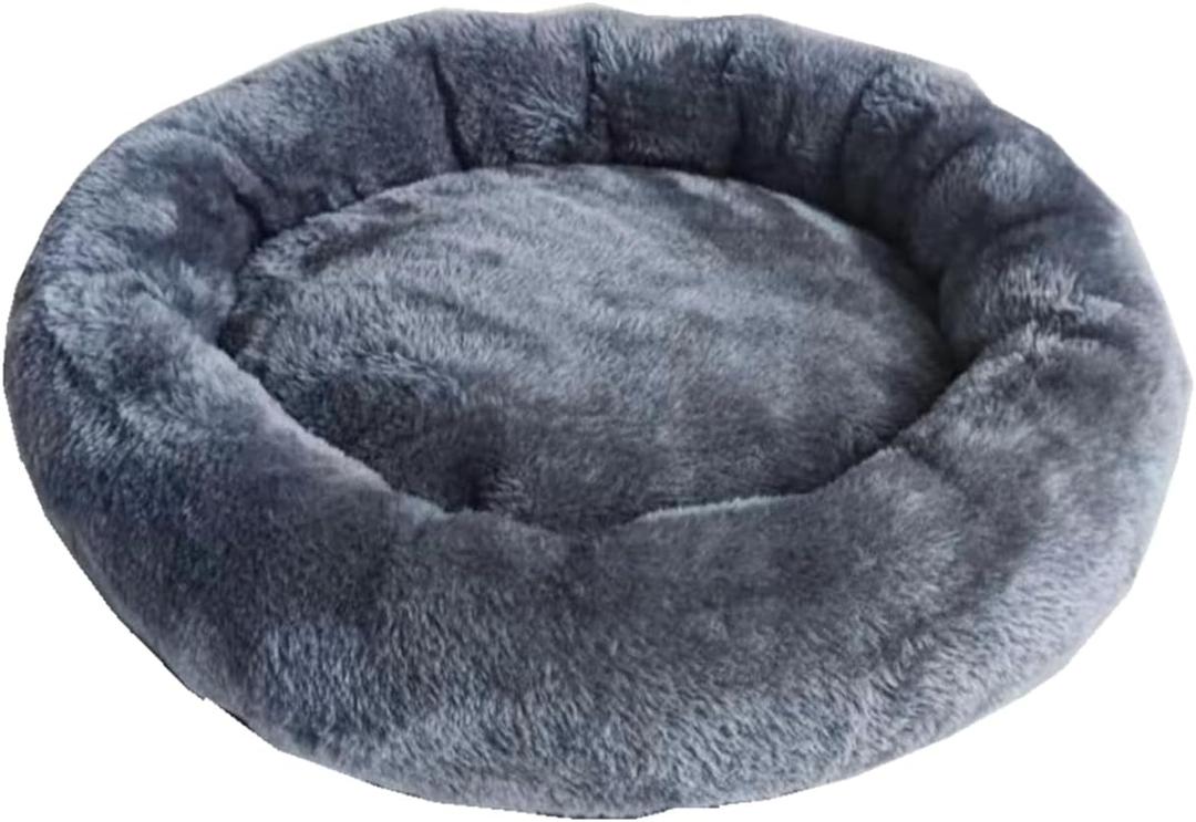 Cat Tree Tower Accessories Replacement Parts Round Top Cushion Bed Cover for Cat Perch with Elastic Band (17.7", Grey)