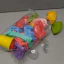 Fajiabao Toddler Bath Toys for Kids Ages 1-3 3-5 Bathtub Toys DIY Slippery Slide Track Fun Baby Shower Toys Birthday Gifts for Boys Girls Bath Time 1 2 3 4 5 6