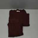 SENSERISE Fall Sweater Sets Skirt Sets Women 2 Piece Outfits Long Sleeve Top and Skirts Set Loungewear, Brown, Small