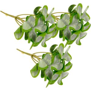 BESTOYARD 3 Bunches Artificial Shamrock Plant Bunches Versatile Greenery Decor for Home Office and Party Arrangements No Water Needed Faux Shamrock Picks for Patrick Day and Everyday Use