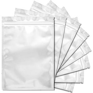 100 Pack Mylar Bags for Food Storage 6 x 9 Inch Resealable Smell Proof Bags Aluminum Foil Packaging Pouch Bag Silver