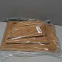 Bamboo Cutting Board for Kitchen, 3-Piece Set with Juice Grooves, Side Handles & Non-Slip Mats  Durable Bamboo Chopping Board for Meat, Vegetables and Fruits