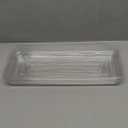 Idyllize Rectangular 4 Pieces of 15 by 6 Inch Clear Thick Plastic Heavy Duty Sturdy Plant Saucer Drip Trays for pots, Window Sills and Window Shelf (15"x6")