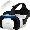 Virtual Reality Headset for Phone with Controller, 3D VR Glasses Adjustable VR Virtual Reality Goggles, Compatible 4.7-6.5 inch for iPhone & Android, for Movies Games