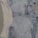 Foucome Women's Maternity Ripped Jean Shorts Summer Distressed Denim Shorts,LArge
