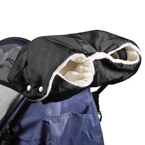 Stroller Hand Muff, Thick Gloves Anti-Freeze, Hand Warmer Muff with Fleece, Waterproof, Windproof, Universal Size for Pushchairs