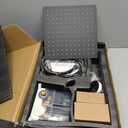 Black Shower Faucet Set, Rainfall Shower System with Square Shower Head and Handle Set, Wall Mounted Shower Fixtures, Full Metal Trim Repair Kit 10 inch Matte Black (With Shower Valve)