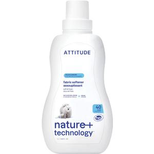 ATTITUDE Liquid Fabric Softener, Plant-Based & Vegan, HE Compatible, Naturally Derived, Wildflowers Scent, 40 Loads, 33.8 Fl Oz
