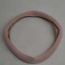 Nappa Leather Pink Steering Wheel Cover, Advanced Microfiber Leather Non-Slip Breathable Fabric, Warm in Winter and Cool in Summer, Universal 15 inch