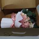 Perfectione Roses 4 Roses Mixed Bouquet for Mother's Day, Flowers for Delivery, Preserved Flowers Birthday Gift for Women Mom Wife Grandma Her, Dusty Rose