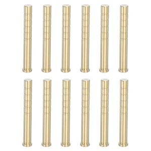 PATIKIL 150 Grain Archery Arrow Brass Insert, 12 Packs Insert Screw Copper Brass Arrow for .244/6.2mm Carbon Arrows