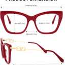 VOOGLAM Cat Eye Non Prescription Blue Light & UV400 Blocking Eyestrain Eyewear for Women in Gradient Purple Plastic Madelina