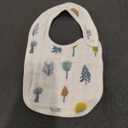 egmao baby Snap Muslin Bibs for Boys & Girls, 3-Pack Bibs for Infants, Newborns and Toddlers, 100% Cotton Muslin Absorbent & Soft Layers, Adjustable Snaps, “Bear, Hedgehog, Tree”