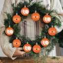 18 Pcs Mexican Tree Ornaments 2.36 Inch Plastic Cielito Lindo Floral Party Decor Mexican Tree Balls Ornaments Platos De Barro Mexicanos Terracotta Talavera Balls for Mexico