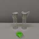 Home EC Premium Stainless Steel Sea Salt and Pepper Grinder Set of 2 - Adjustable Ceramic - Tall Glass Salt and Pepper Shakers - Kitchen Spice Mill W/Funnel & EBook