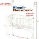 Simple Houseware Over-The-Door/Wall-Mount Ironing Board Holder, White