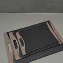 Extra Large Cutting Boards, Plastic Cutting Boards for Kitchen (Set of 3) Cutting Board Set Dishwasher Chopping Board with Juice Grooves Easy-Grip Handles, Almond Gray, Empune