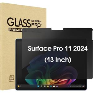 ProCase Privacy Screen Protector for Surface Pro 11 13 Inch 2024, Anti-Spy Tempered Glass Film Guard for 13" Surface Pro 11 2024 Release