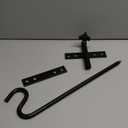 2 Packs Extended Fence Deck Heavy Duty Bird Feeder Hook, 360 Degree Rotary and Length Adjustable Plant Bracket for Bird Feeders Planters Suet Baskets Lanterns Wind Chimes and More