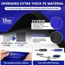 24FT Round Winter Above Ground Pool Covers,Heavy Duty PE,Cold Resistant