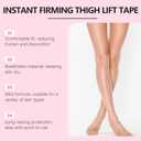 2 x Bosisi Thigh Lift Tape,Leg Antifrlc Tion Stickers, 2025 New Transparent Anti-Friction Patch,Thigh Lift Tape Transparent,Anti-Chafing Skin liftingand Firming, reducingthigh Friction (30PCS)